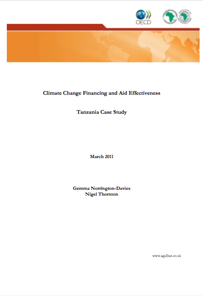 DFID’s Political Economy of Climate Change in Tanzania