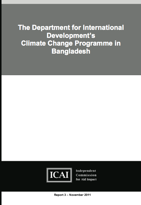 DFIDs Climate Change Programme in Bangladesh