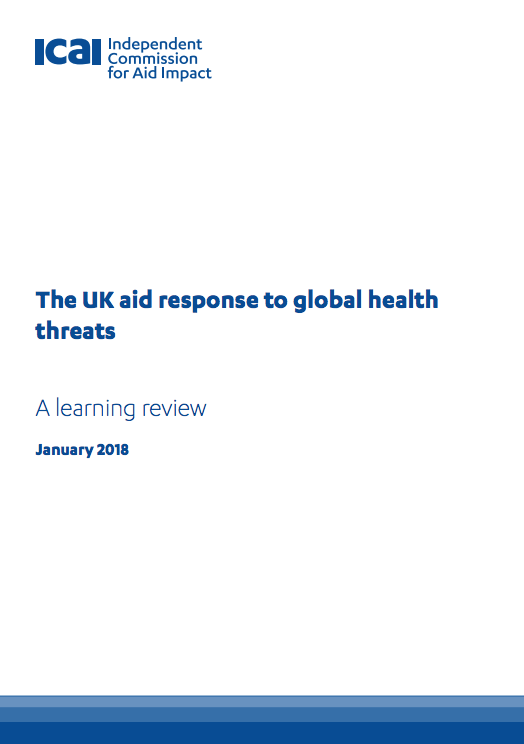 The UK aid response to global health threats