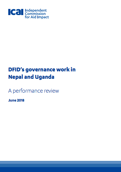 DFID’s governance work in Nepal and Uganda