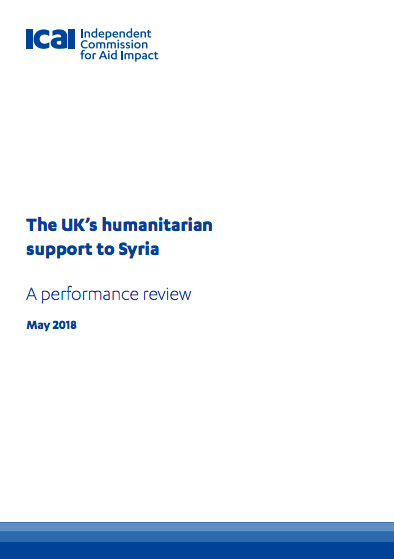 The UK’s humanitarian support to Syria