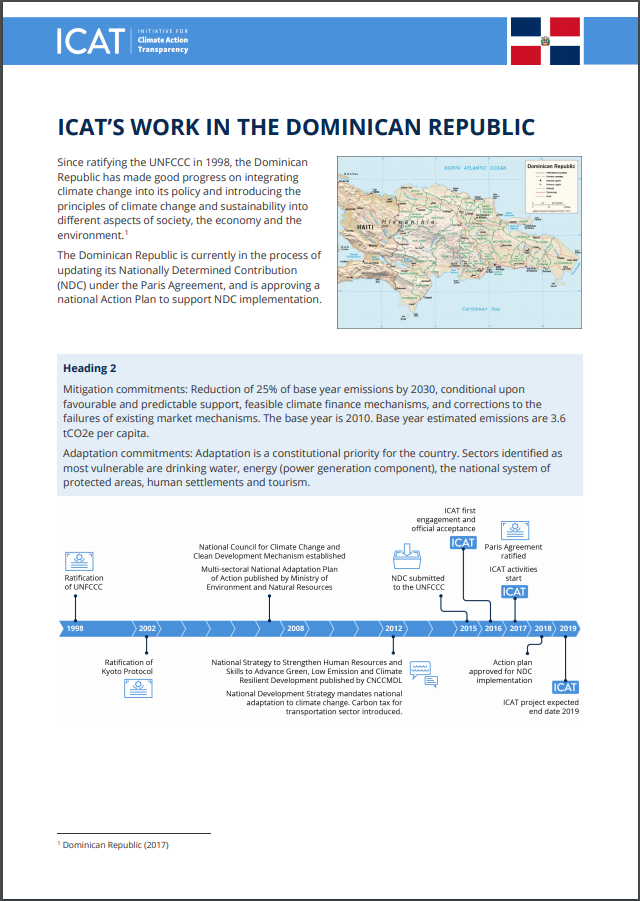 ICAT’s Work in the Dominican Republic
