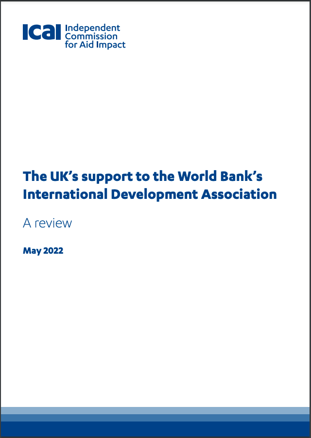 The UK’s support to the World Bank’s International Development Association (IDA)