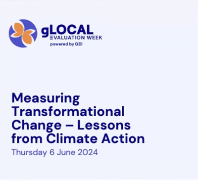 gLOCAL 2024 – Measuring Transformational Change – Lessons from Climate Action