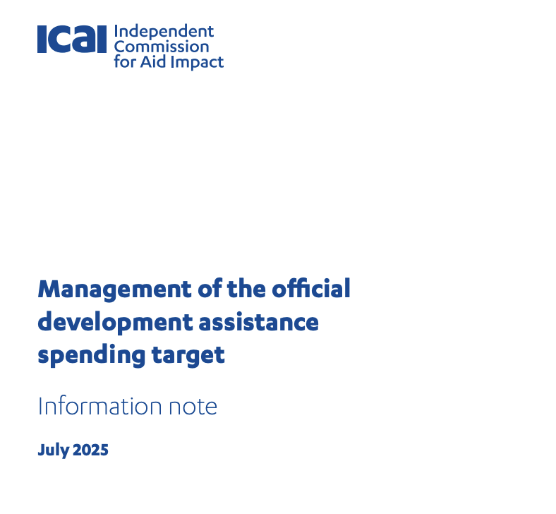 Management of the official development assistance spending target